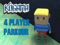 Jwèt Kogama 4 jwè parkour sou entènèt