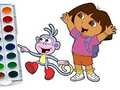 Jwèt Sou entènèt jwèt Dora Explorer Liv koloran  sou entènèt