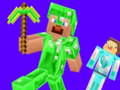 Jwèt Minecraft: Creeper vs Enderman  sou entènèt