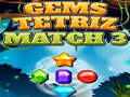 Jwèt Gems Tetriz matche ak 3 sou entènèt