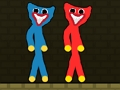 Jwèt Sou entènèt jwèt Wouj ak ble Stickman Huggy  sou entènèt