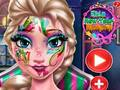 Jwèt Sou entènèt jwèt Elsa New Year makiyaj  sou entènèt
