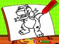 Jwèt Download jwèt la Easy Kids koloran dinozò  sou entènèt