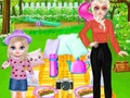 Jwèt Jounen Piknik Fanmi Princess  sou entènèt