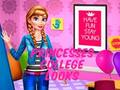 Jwèt Sou entènèt jwèt Princesses College Looks  sou entènèt