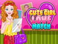Jwèt Sou entènèt jwèt Cute Girl Love Match  sou entènèt