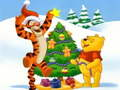 Jwèt Sou entènèt jwèt Winnie Pooh Nwèl devinèt tèt  sou entènèt