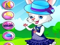 Jwèt Jwèt Cute lapen abiye  sou entènèt