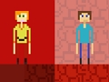 Jwèt Stickman Steve vs Alex Nether sou entènèt