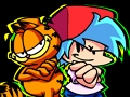 Jwèt Vandredi swa Funkin: Lendi plezi ak Garfield chat la  sou entènèt