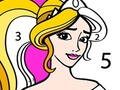 Jwèt Sou entènèt jwèt Princess koloran pa nimewo  sou entènèt