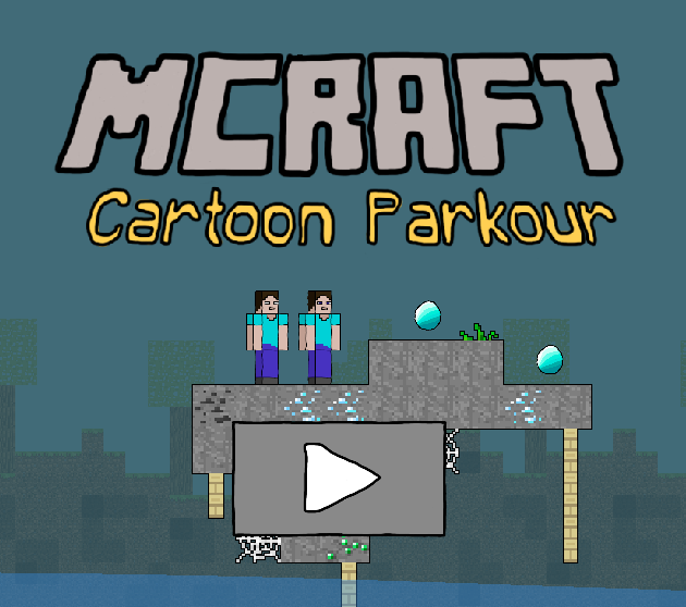Jwèt Mcraft parkour desen sou entènèt