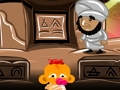 Jwèt Monkey Go Happy Etap 124  sou entènèt