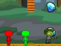 Jwèt Sou entènèt jwèt StickMan Bros vs zonbi  sou entènèt