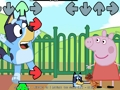 Jwèt FNF: Bluey vs kochon Peppa sou entènèt