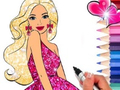 Jwèt Liv koloran: Barbie  sou entènèt