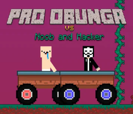 Jwèt Pro Obunga vs Noob ak Hacker  sou entènèt