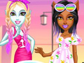 Jwèt Sou entènèt jwèt Mons Girls Summer Vacation  sou entènèt