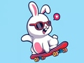 Jwèt Liv koloran: Skateboard lapen  sou entènèt