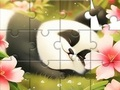 Jwèt Devinèt tèt: panda dòmi  sou entènèt