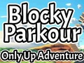 Jwèt Blocky Parkour: Se sèlman moute avanti  sou entènèt