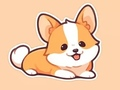 Jwèt Liv koloran: Corgi  sou entènèt