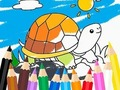 Jwèt Liv koloran: Sunny Turtle  sou entènèt
