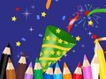Jwèt Liv koloran: Happy New Year  sou entènèt