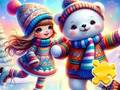 Jwèt Sou entènèt jwèt Jigsaw Puzzle: Ti fi sou patist la  sou entènèt