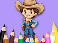 Jwèt Liv koloran: Cowboy  sou entènèt