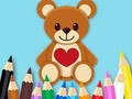 Jwèt Liv koloran: Toy Bear  sou entènèt