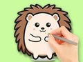 Jwèt Liv koloran: Cute Hedgehog  sou entènèt