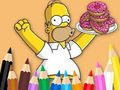 Jwèt Liv koloran: Simpson Donut  sou entènèt