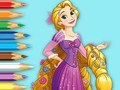 Jwèt Liv koloran: Princess Rapunzel  sou entènèt