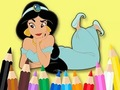 Jwèt Liv koloran: Princess Jasmine  sou entènèt