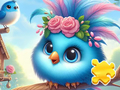 Jwèt Sou entènèt jwèt Jigsaw Puzzle: Cute Blue Bird  sou entènèt