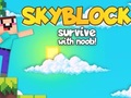 Jwèt Skyblock siviv ak Noob!  sou entènèt