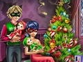 Jwèt Jwèt Dotted Girl Family Christmas  sou entènèt