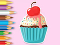 Jwèt Liv koloran: Apple Cupcake  sou entènèt