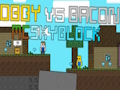 Jwèt Obby vs Bacon: McSkyblock sou entènèt