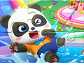 Jwèt Jigsaw devinèt: ti bebe panda dlo pak sou entènèt