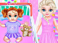 Jwèt Sou entènèt jwèt Little Elsa Careing Day  sou entènèt