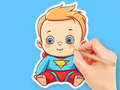Jwèt Liv koloran: Cute Super Baby  sou entènèt