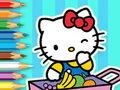 Jwèt Liv koloran: Hello Kitty Market  sou entènèt