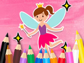 Jwèt Liv koloran: Little Pretty Fairy  sou entènèt
