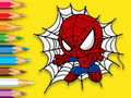 Jwèt Liv koloran: ti bebe Spiderman  sou entènèt