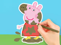 Jwèt Liv koloran: Peppa nan labou a  sou entènèt