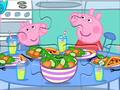 Jwèt Sou entènèt jwèt Jigsaw Puzzle: Peppa Dine Time  sou entènèt