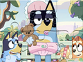 Jwèt Jigsaw devinèt: Bluey jwe tan sou entènèt
