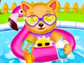 Jwèt Sou entènèt jwèt Tibebe ki fèk fèt puppy douch  sou entènèt